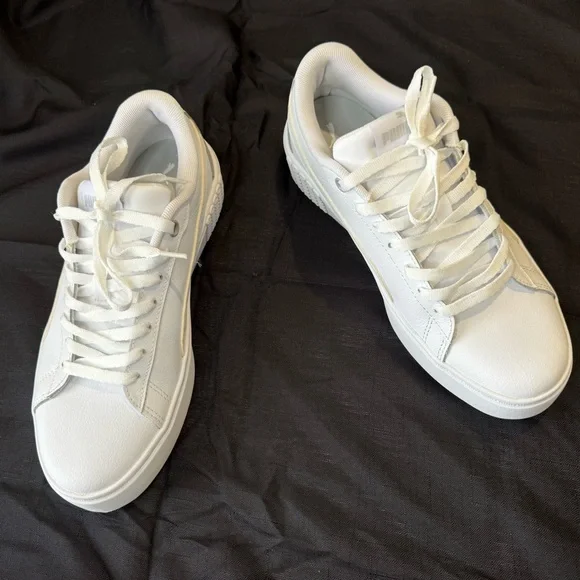 PUMA Women's Classic White Sneakers - Picture 5 of 8